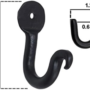 Pack of 20 Large Penny Single Robe Hook 2 Inch Iron Blacksmith Key Holder Towel, Handbags, Hat Hanging Perfect for Bathroom, Kitchen, Living Room by The Metal Magician