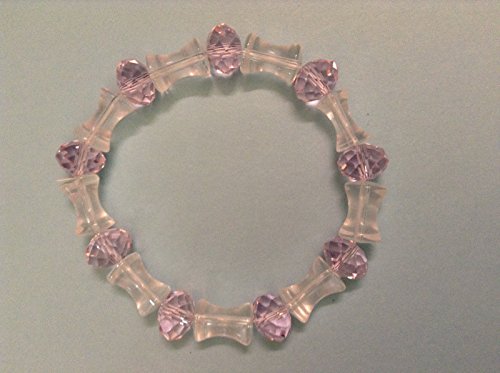 Crystal clear plastic beaded style bracelet 7"Adjustable each bracelets $6.99