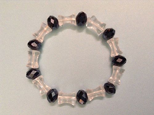 Crystal clear plastic beaded style bracelet 7"Adjustable each bracelets $6.99