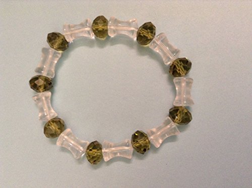 Crystal clear plastic beaded style bracelet 7"Adjustable each bracelets $6.99