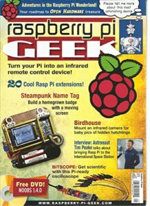 raspberry pi geek magazine, may/june, 2015 issue, 10 free dvd included