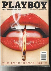 playboy magazine, entertainment for men the indulgence issue november, 2013