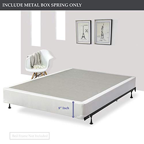 Greaton 8-Inch Fully Assembled Metal Traditional Box Spring/Foundation for Mattress, Twin XL
