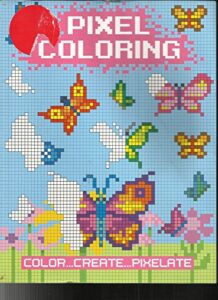 pixel coloring magazine, color * create * pixelate
