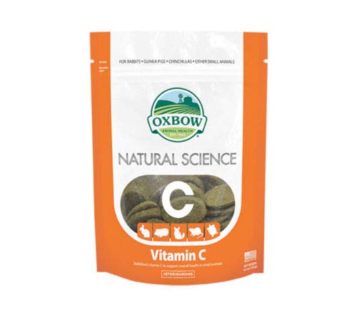 Oxbow Natural Science Vitamin C Supplement Hay tabs Rabbit Chinchilla Guinea Pig