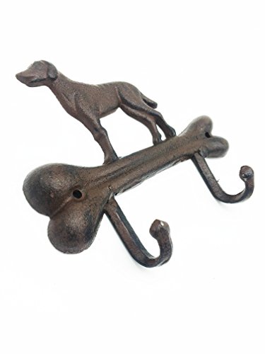 Grace Home Cast Iron Rustic Design Wall Hanger Vintage Design Hooks Keys Towels Hook Metal Wall Mounted Heavy Duty Decorative Gift Idea