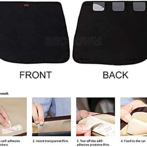 BECROWMUS 2 Packs Waterproof Pet Car Door Cover Anti Scratch Vehicle Door Protector, Guard for Car Doors Dogs Claws Travel Back Window Nails Scratching Covers -Two Steps to Install, Black