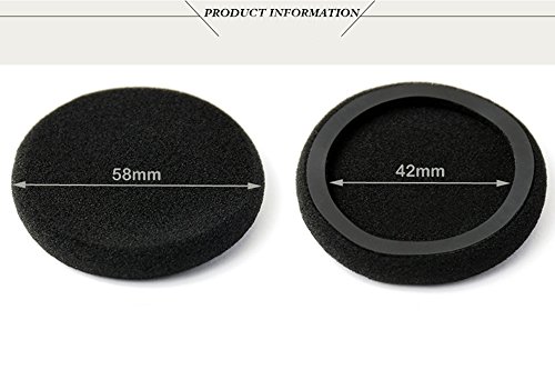 Synsen Replacement Foam EarPad Cushions for AKG K420 k430 k450 K403 K402 K412P K414 K24P K26P Sennheiser PX 90 Headphones (2 Pair / 4Pcs)