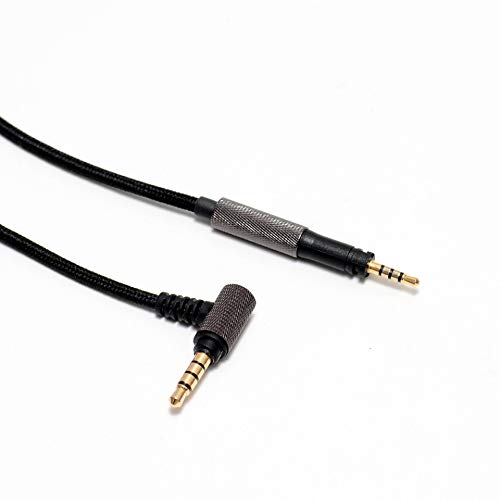 Replacement Audio Cable line 1.5m for Sennheiser Momentum 2 1.0 2.0 3.0 HD 4.40 BT HD4.50 HD4.30i hd 400s 3.5 to 2.5mm Headphones Cable Wire with Mic Control for iPhone iOS Android