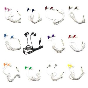 tfd supplies wholesale bulk earbuds headphones 50 pack for iphone, android, mp3 player - mixed colors