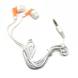 TFD Supplies Wholesale Bulk Earbuds Headphones 50 Pack for iPhone, Android, MP3 Player - Mixed Colors