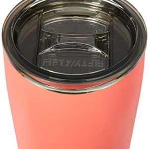 FIFTY/FIFTY Double Wall Vacuum Insulated Travel Tumbler, 20oz/591ml, Coral