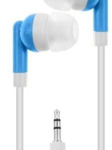 LowCostEarbuds.com Bulk Pack of 50 Mixed Candy Color Individually Packaged 3.5mm in-Ear Earbuds/Headphones - Great for Schools/Kids/Libraries