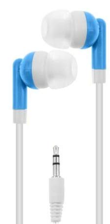 LowCostEarbuds.com Bulk Pack of 50 Mixed Candy Color Individually Packaged 3.5mm in-Ear Earbuds/Headphones - Great for Schools/Kids/Libraries