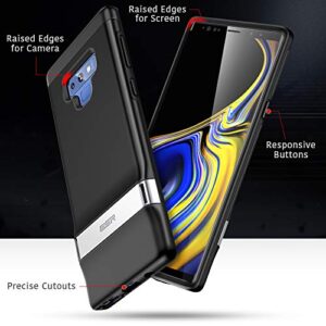 ESR Metal Kickstand Case Compatible for Samsung Note 9,[Vertical and Horizontal Stand] [Reinforced Drop Protection] Hard PC Back with Flexible TPU Bumper for Note 9(Black)