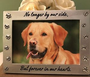 newlifelandia pet memorial picture frame keepsake for dog or cat, perfect loss of pet gift for remembrance and healing