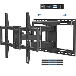 mounting dream tv wall mount with sliding design for most 42-86" tv, full motion tv mount with swivel articulating dual arms, easy for tv centering, max vesa 600x400mm, 132 lbs, md2198