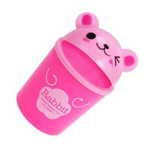 TOYMYTOY Desktop Trash Can Cartoon Animals Wastebasket Rubbish Storage Bin Mini Garbage Organizer (Pink Rabbit)