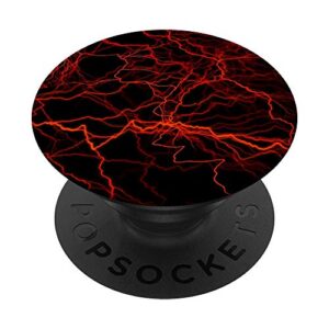 red lightning abstract textures gift popsockets popgrip: swappable grip for phones & tablets