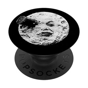 a trip to the moon (le voyage dans la lune) popsockets popgrip: swappable grip for phones & tablets