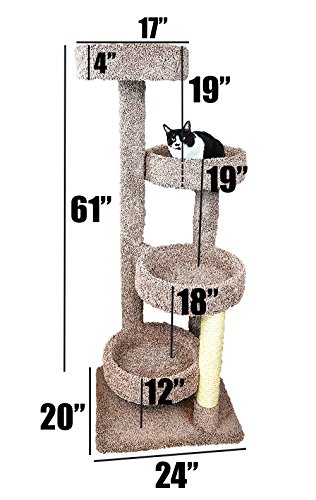 New Cat Condos Cat Tree, Beige