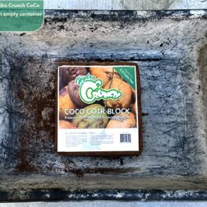 Hydro Crunch CB801 Coco Coir 2.5 Cubic Ft Block of Soiless Growing Media, Brown