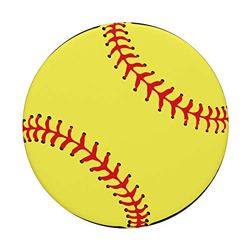 Softball Ball Gadget Sport Gift PopSockets PopGrip: Swappable Grip for Phones & Tablets