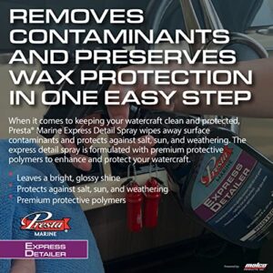 Presta Marine & RV Express Detail - Easy-to-Use Premium Gloss Enhancer/Remove Fingerprints, Smudges, and Dirt/Leaves a Protective Shine Against Salt, Sun & Weathering / 22 Oz. (166622)