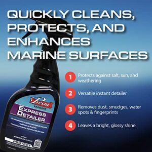 Presta Marine & RV Express Detail - Easy-to-Use Premium Gloss Enhancer/Remove Fingerprints, Smudges, and Dirt/Leaves a Protective Shine Against Salt, Sun & Weathering / 22 Oz. (166622)