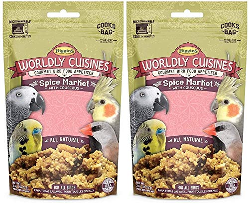 Higgins 2 Pack of Worldly Cuisines Spice Market Bird Treat, 2 Ounces Each