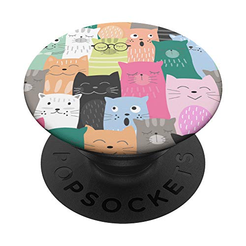 Kitty Cat Chorus PopSockets PopGrip: Swappable Grip for Phones & Tablets