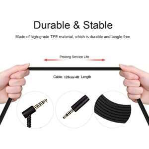 3.5mm to 2.5mm Aux Cable Cord Compatible with QuietComfort QC35II QC35 QC25 On-Ear 2 OE2 OE2i Noise Cancelling Headphones, JBL E45BT E55BT E65BTNC Bluetooth Earphone, Audio Replacement Wire(4ft)