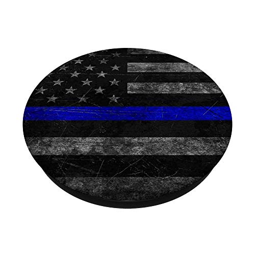 Thin Blue Line Police Officer LEO PopSockets PopGrip: Swappable Grip for Phones & Tablets