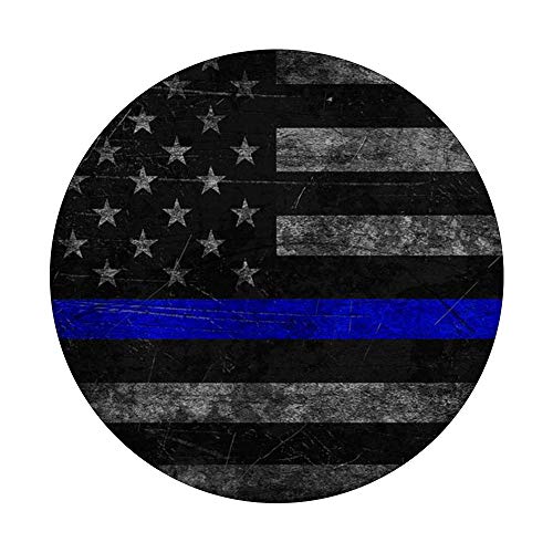 Thin Blue Line Police Officer LEO PopSockets PopGrip: Swappable Grip for Phones & Tablets