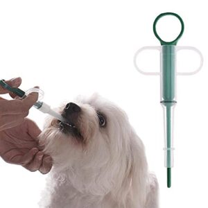 Anzero Pets Feed Solid Pills Gun Pet Pill Dispenser Dog Pill Dispenser Cat Pill Shooter Tablet Soft Tip Syringe Pet Medical Feeding Dispenser for Small Pet