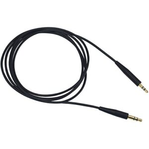 Replacement Audio Cable Cord Wire Compatible Bose On-Ear 2/OE2/OE2i/QC25/QC35/Soundlink/SoundTrue Headphones (Black)