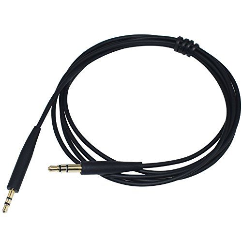 Replacement Audio Cable Cord Wire Compatible Bose On-Ear 2/OE2/OE2i/QC25/QC35/Soundlink/SoundTrue Headphones (Black)