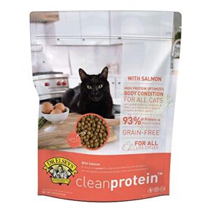 dr. elsey's cleanprotein salmon formula dry cat food, 6.6 lb