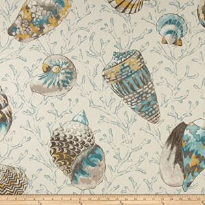 p kaufmann ocean treasures cotton duck caribbean blue, fabric by the yard