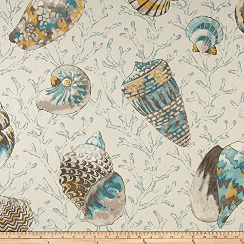 P Kaufmann Ocean Treasures Cotton Duck Caribbean Blue, Fabric by the Yard