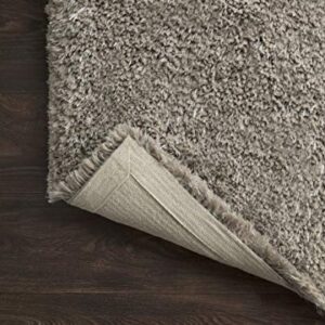 Loloi II Mila Shag Collection MIL-01 Taupe 2'-3" x 3'-9" Accent Rug