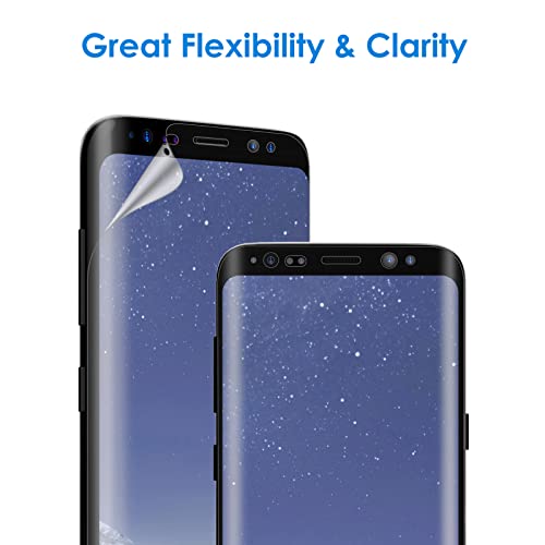JETech Screen Protector for Samsung Galaxy S8 (NOT for S8+), TPU Ultra HD Film, Case Friendly, 2-Pack