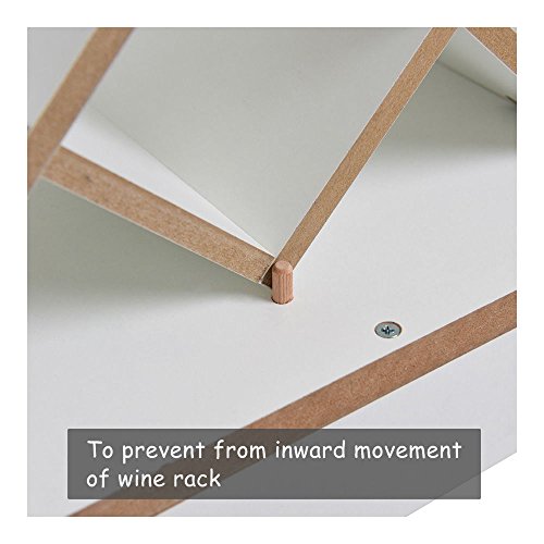 Legendary-Yes Wall Mount Wine Rack Glass Holder Storage Shelf Organizer Home Decor White