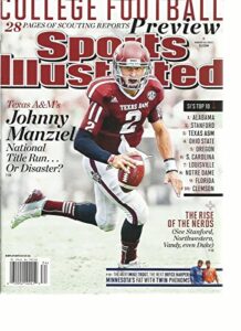 sports illustrated, college football preview, 2013 (28 pages of scouting reports