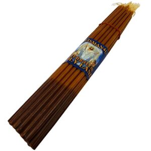 33 natural beeswax taper candles 9" tall blessed church jerusalem holy land candles