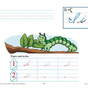 Writing With Phonics K5 Cursive - Abeka 5 Year Old Kindergarten Cursive Phonics Penmanship Student Work Book