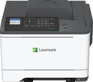 lexmark color single-function laser printer, c2425dw, duplex printing, wireless, with airprint (42cc130), grey