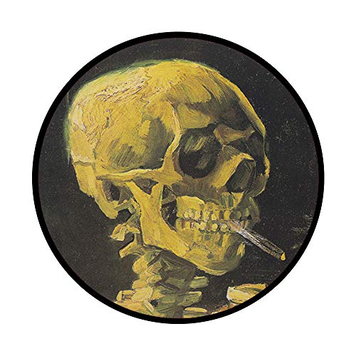 Vincent Van Gogh Smoking Skeleton Skull Art Painting PopSockets PopGrip: Swappable Grip for Phones & Tablets