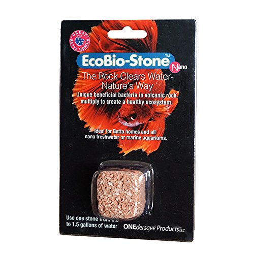 EcoBio-Block Stone Natural Volcanic Water Clarifier and Odor Remover Rock for Aquariums, Nano