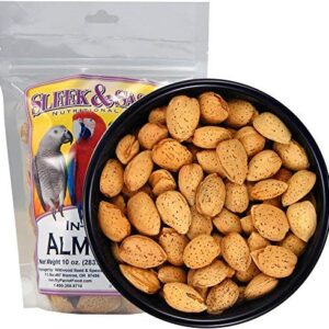 SLEEK & SASSY NUTRITIONAL DIET Whole Almonds Parrot Treat (10 oz.)